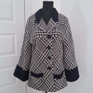 Vintage 80s Karl Lagerfeld Wool Boucle Tweed Blazer Fits Like US 10 GUC